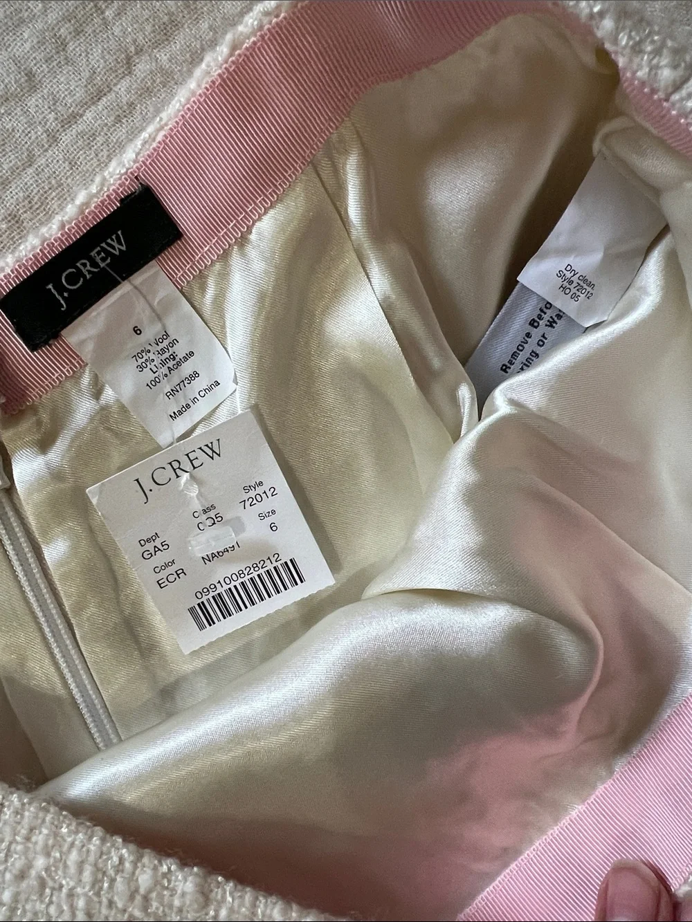 J. Crew chic cream